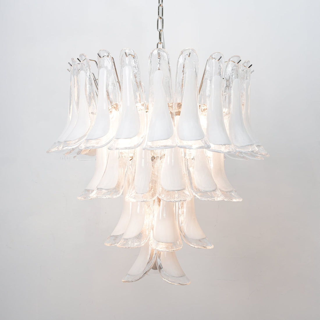 Aurora Lustre Rose Murano Lys Pétale Cascadant Florale Classique