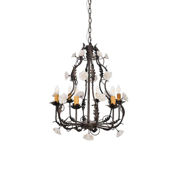 Araeyra Lustre Métal Céramique Rose Luxe Postmoderne
