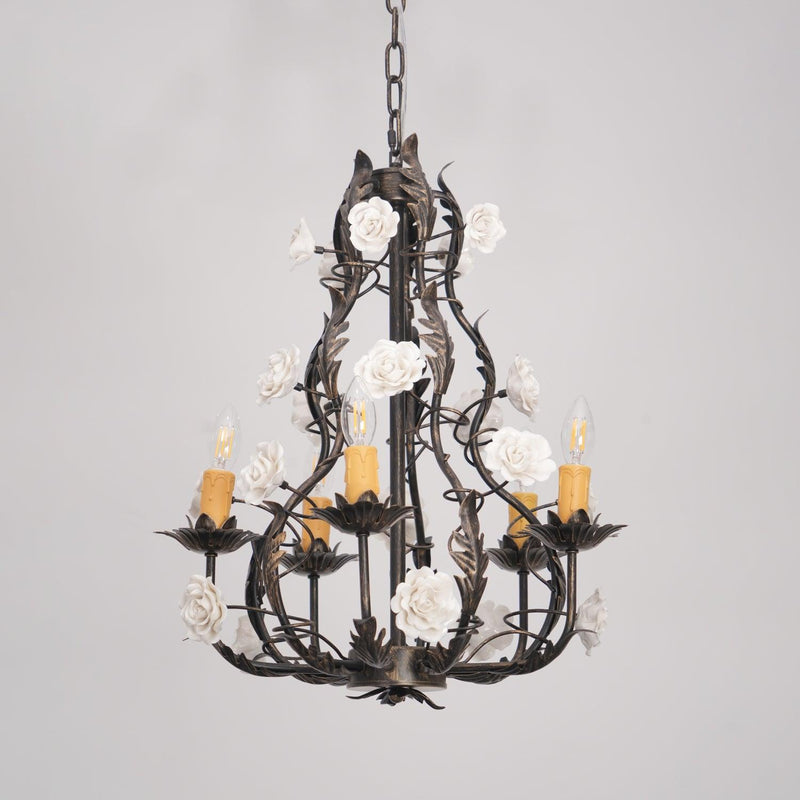 Araeyra Lustre Métal Céramique Rose Luxe Postmoderne