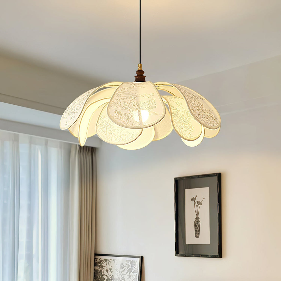 Savoy Suspension Abat-jour en Tissu