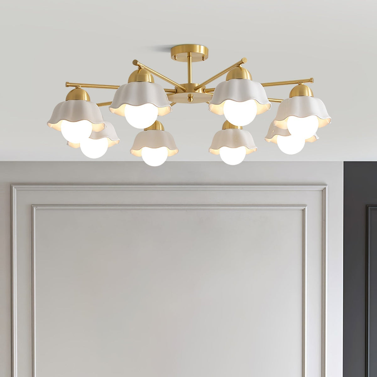 Zasila Nordic Art Flower Shade Ceramics Lustre