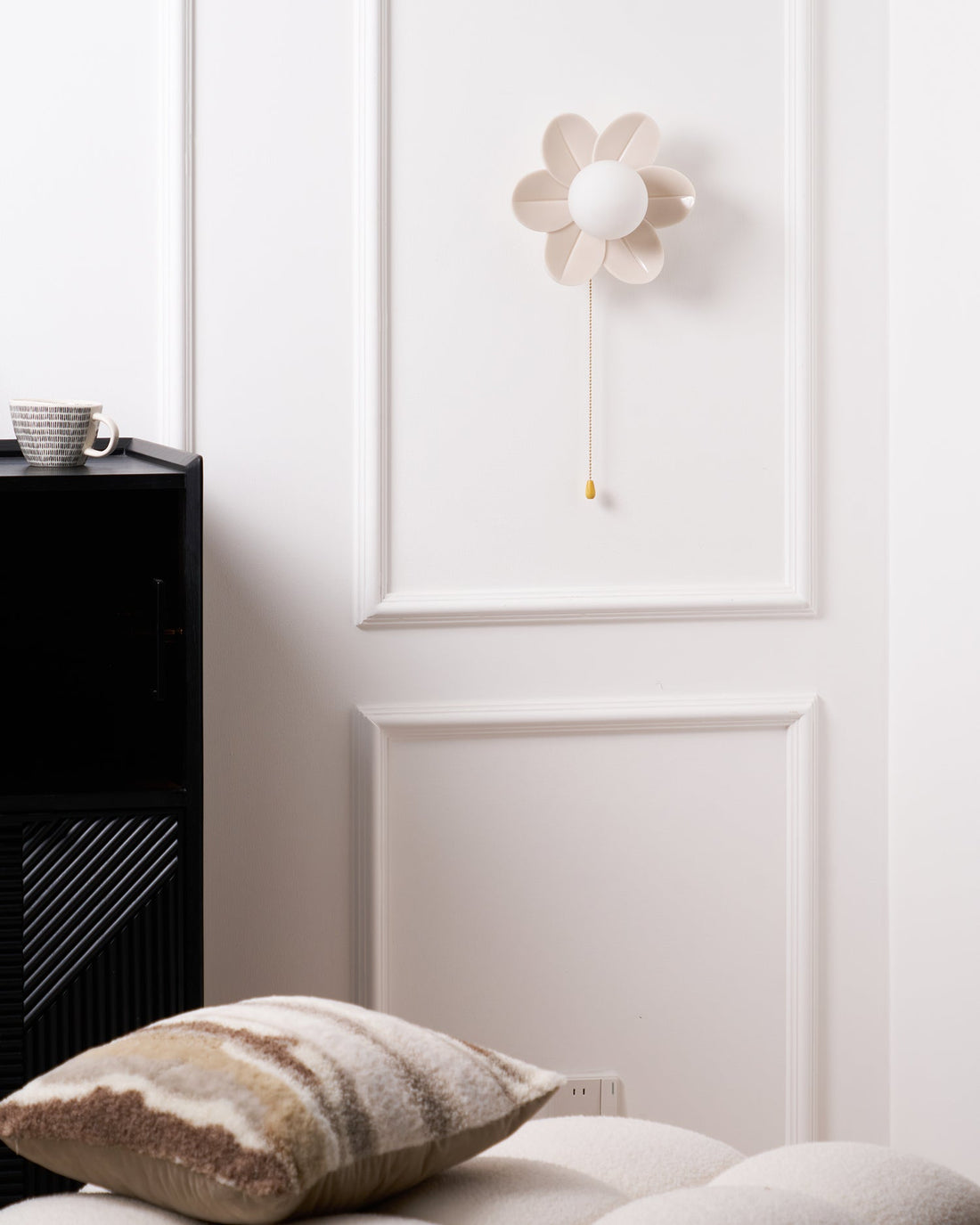Acroma Nordic Art Fleurs Résine Applique Murale