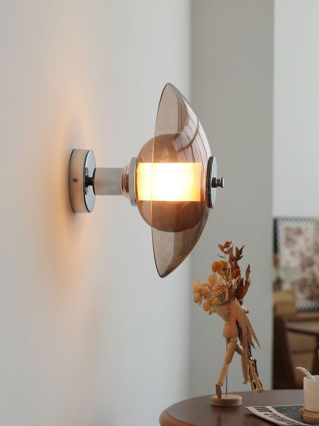 Vasolir Applique Murale Soucoupe Volante Chrome