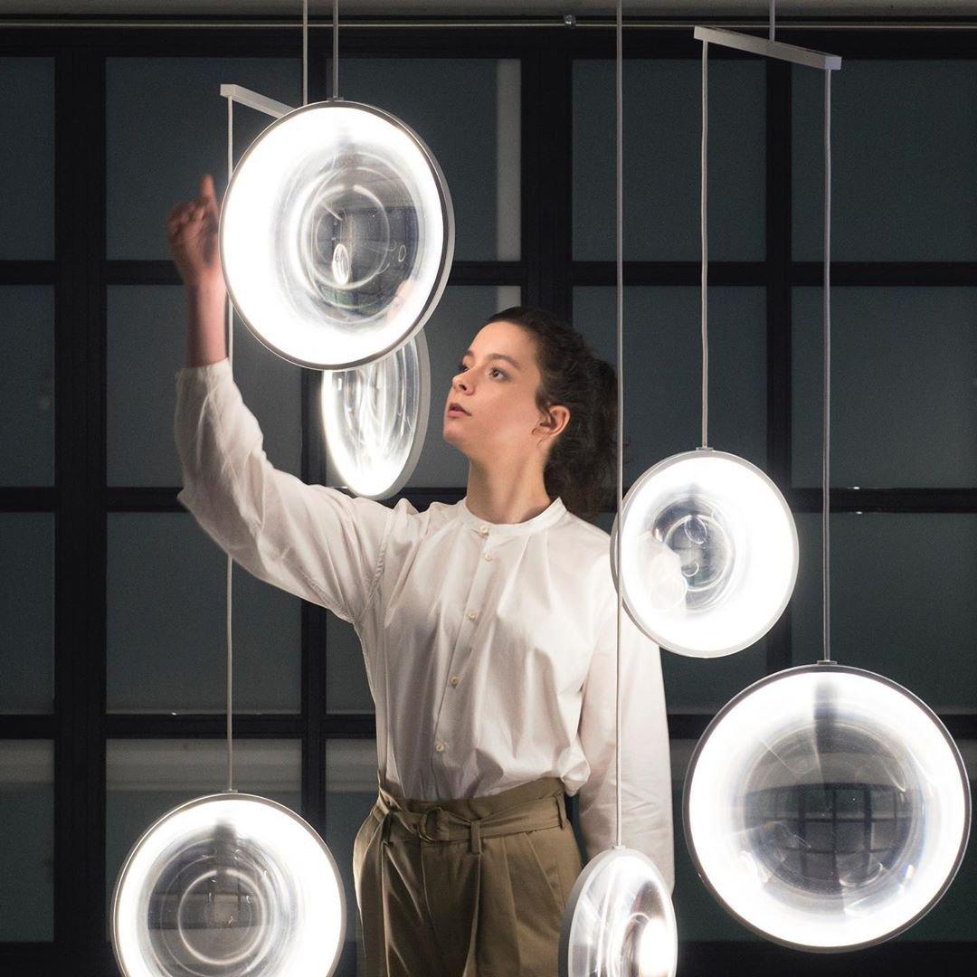 Veloria Suspension Artistique en Verre