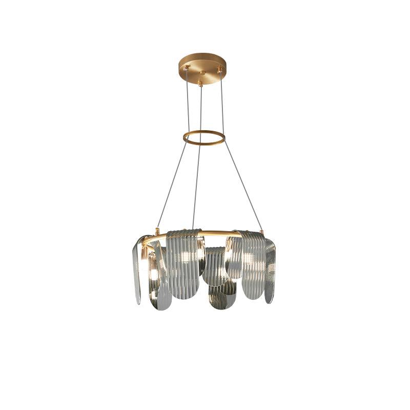 Leo Lustre en Verre Moderne