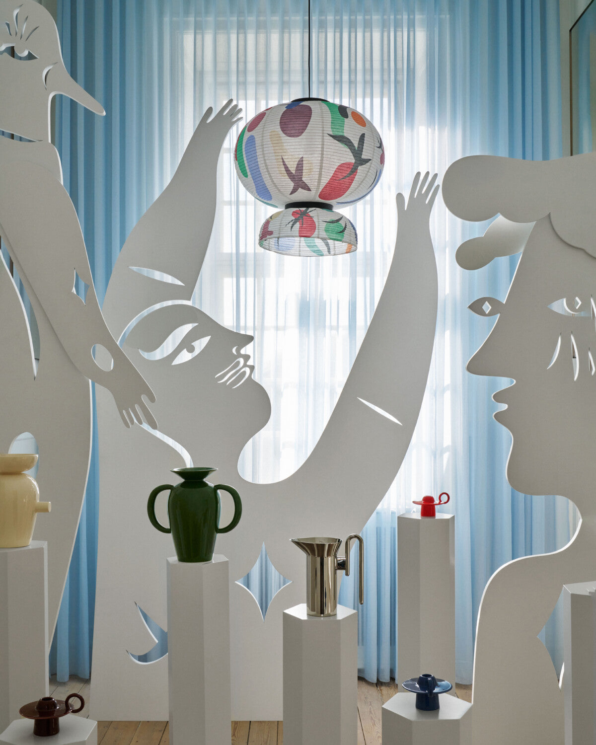 Formakami Suspension Abat-jour en Papier Abstrait