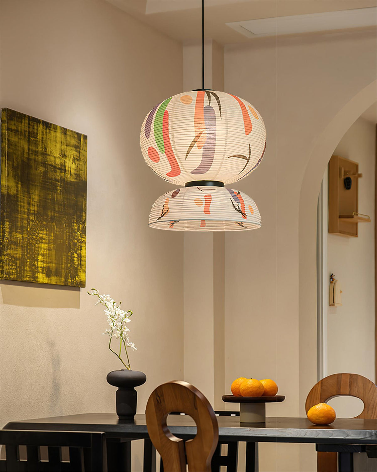 Formakami Suspension Abat-jour en Papier Abstrait