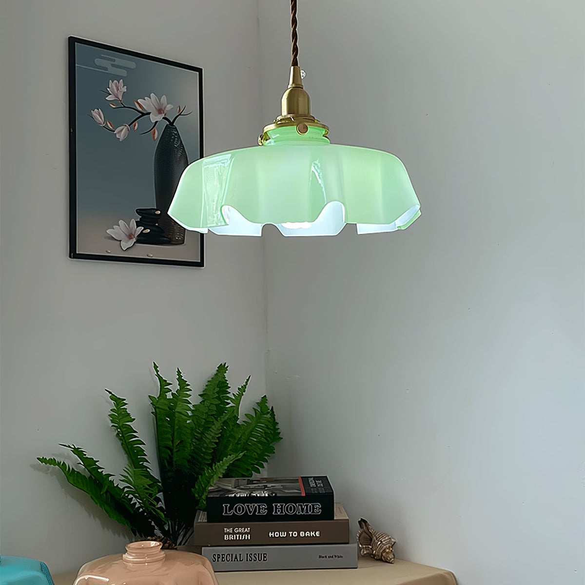 Civen Suspension Fleur Verre