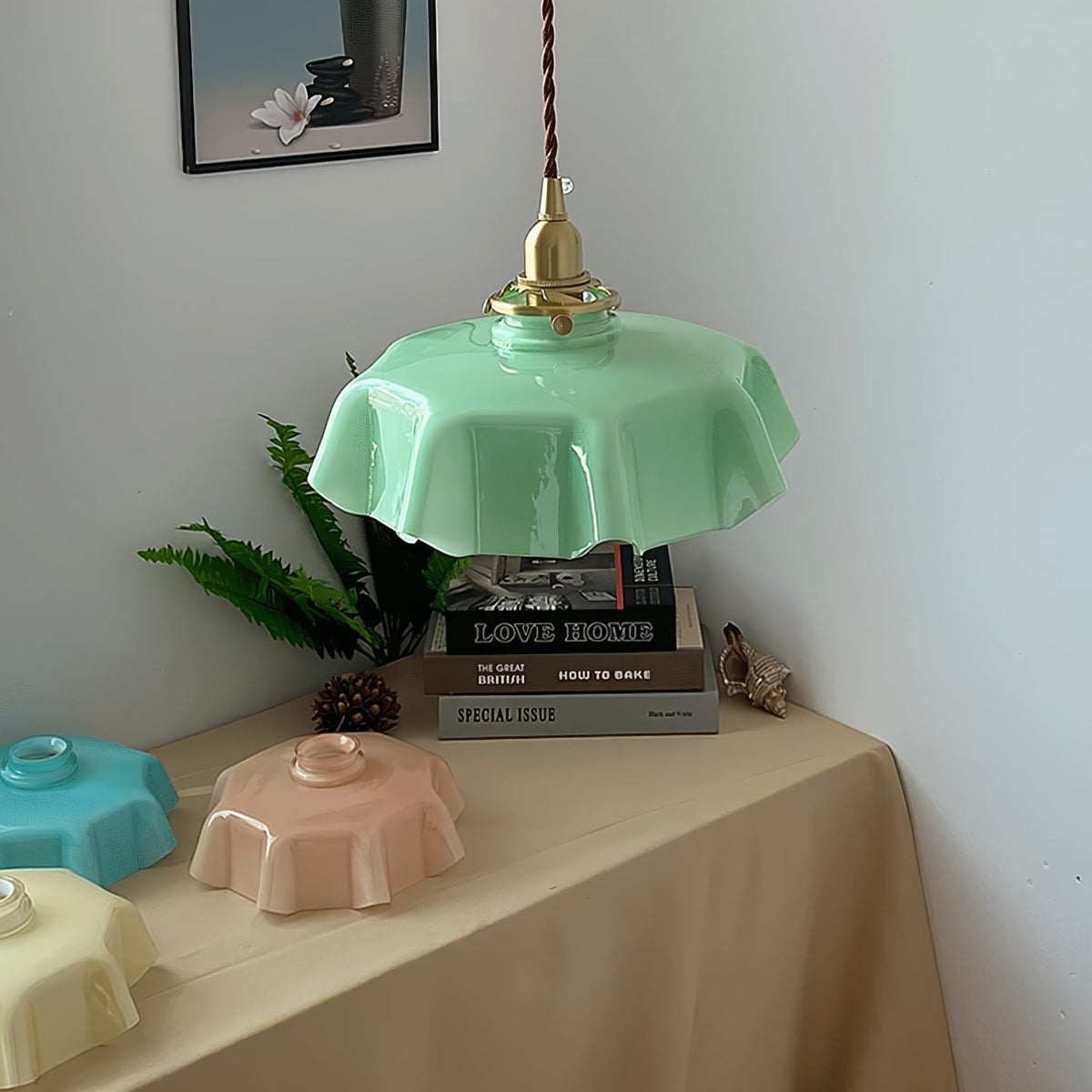 Civen Suspension Fleur Verre