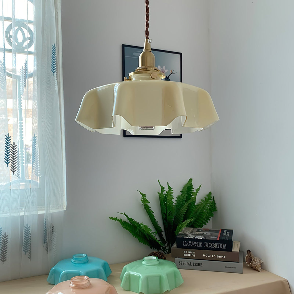 Civen Suspension Fleur Verre