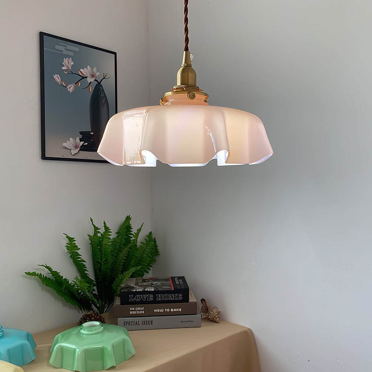 Civen Suspension Fleur Verre
