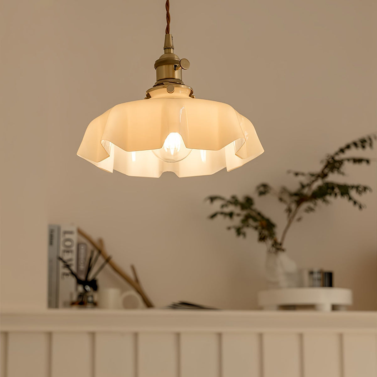 Civen Suspension Fleur Verre