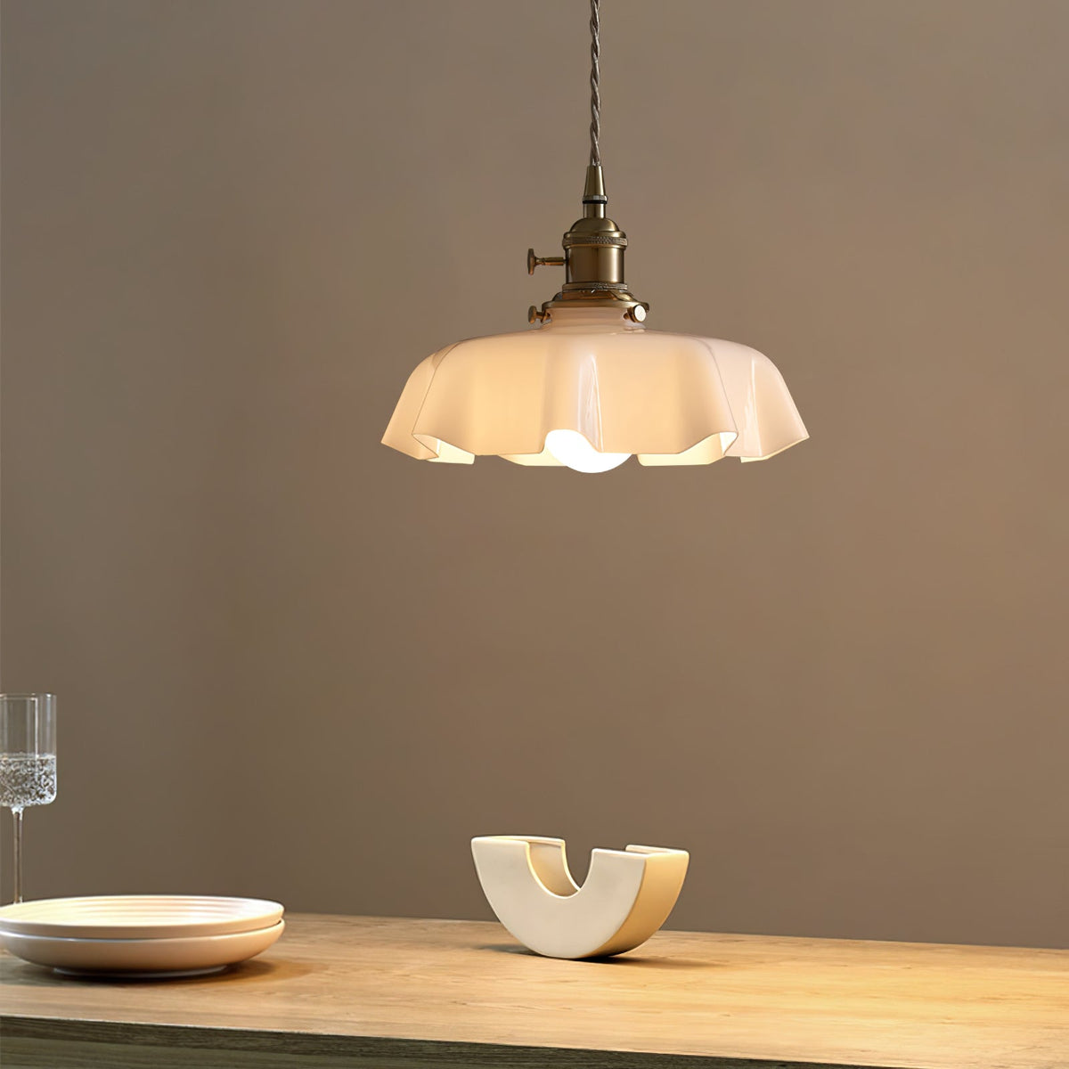 Civen Suspension Fleur Verre