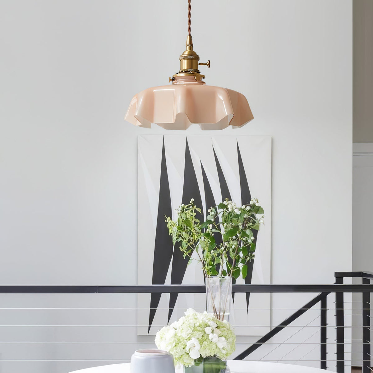 Civen Suspension Fleur Verre