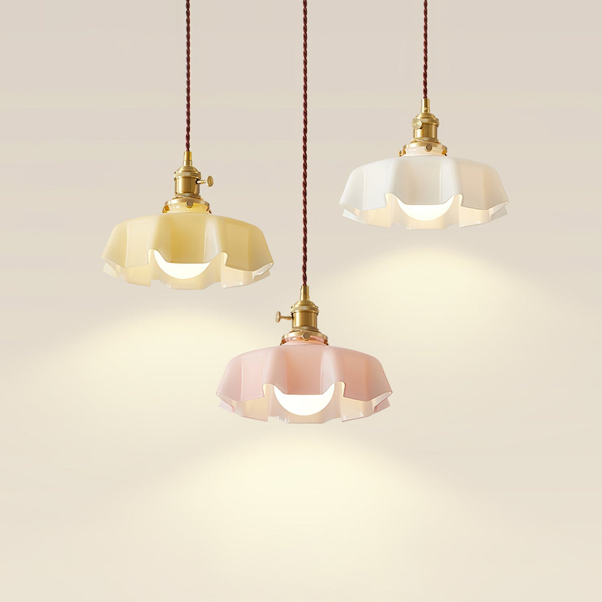 Civen Suspension Fleur Verre