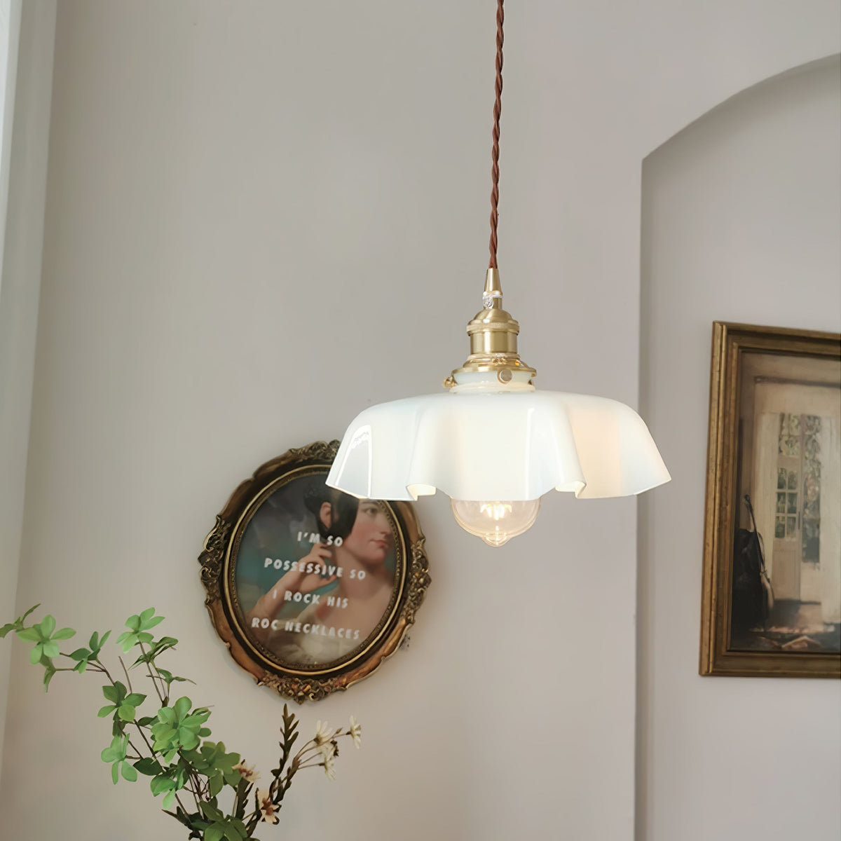 Civen Suspension Fleur Verre
