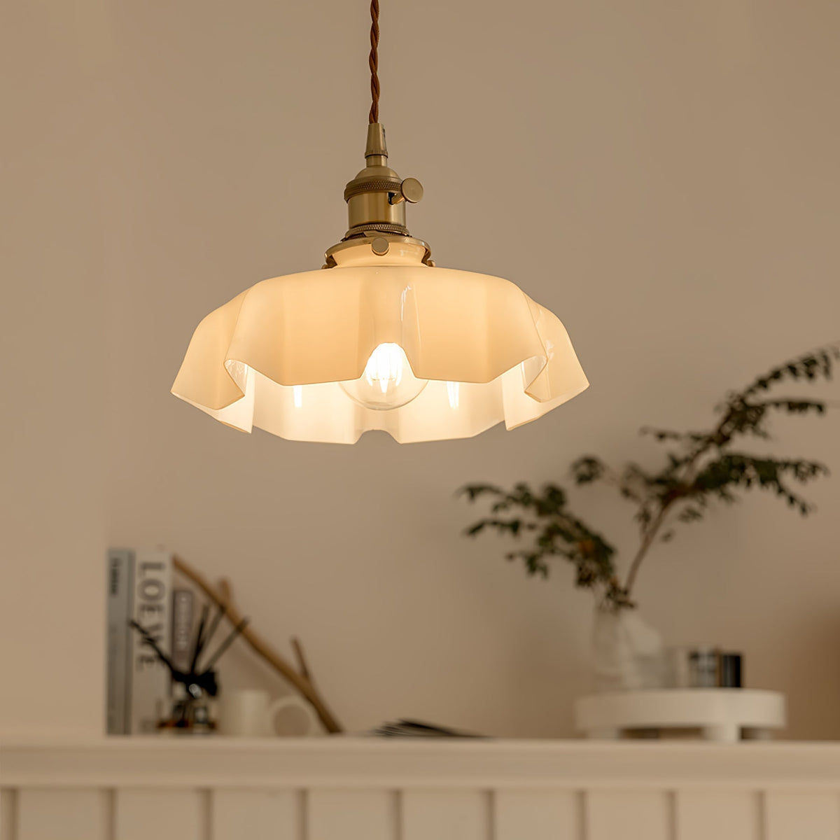 Civen Suspension Fleur Verre
