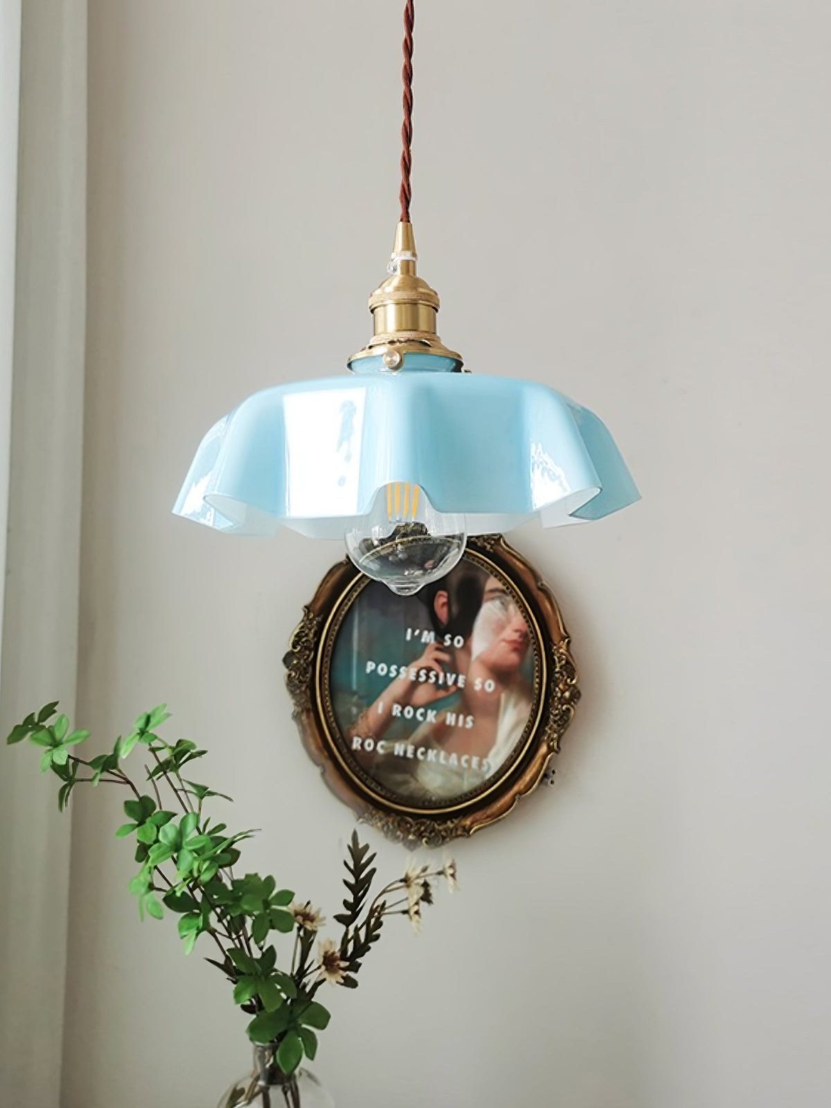 Civen Suspension Fleur Verre