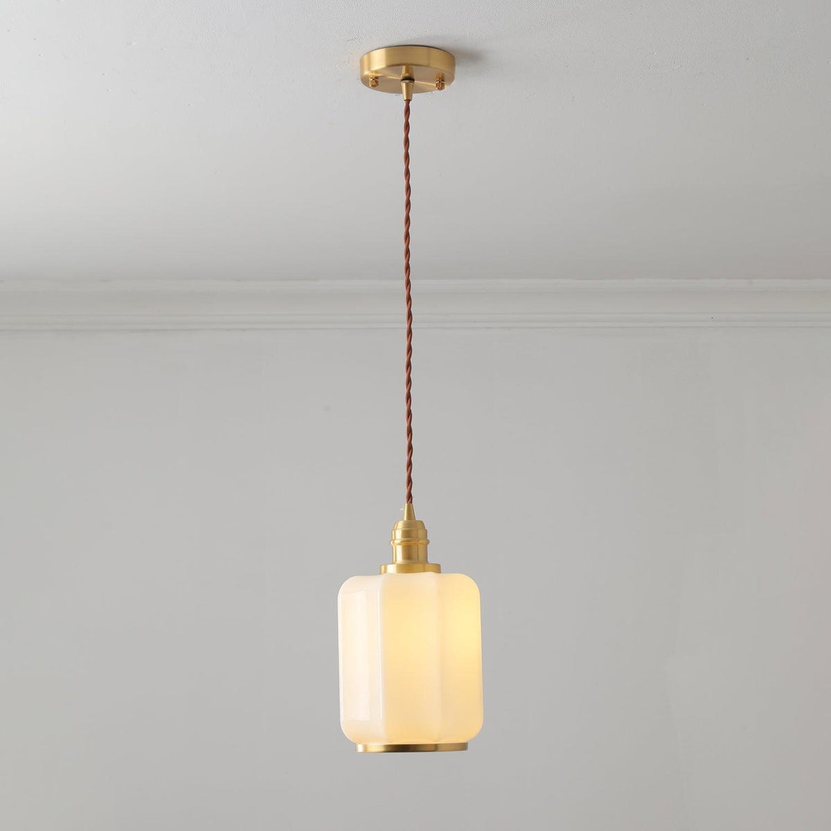 Lume Suspension en Laiton Vintage