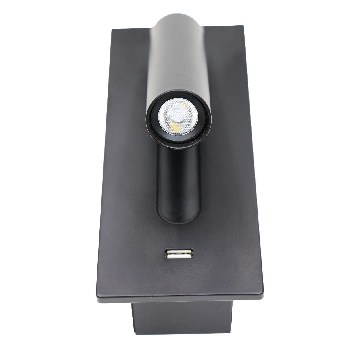 Aare Moderne Minimaliste Chevet Noir Luminaire Mural
