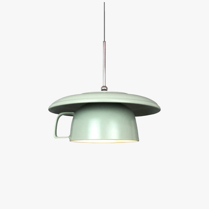 Valentina Rustique Tasse Céramique LED Suspension Salon