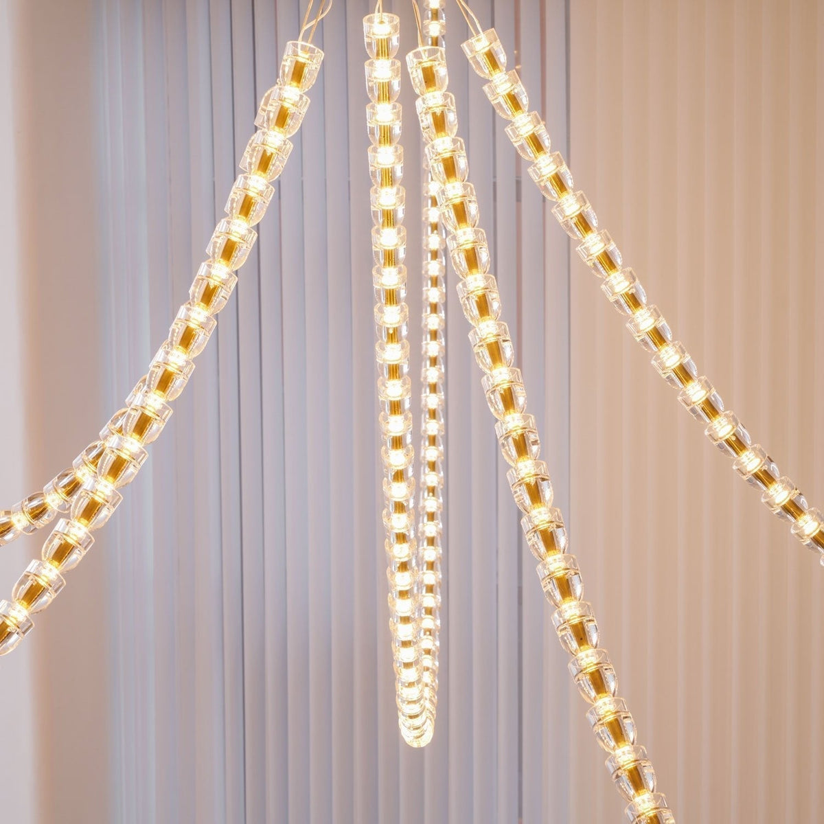 Lustra Lustre Cristal Doré LED 3-Lignes