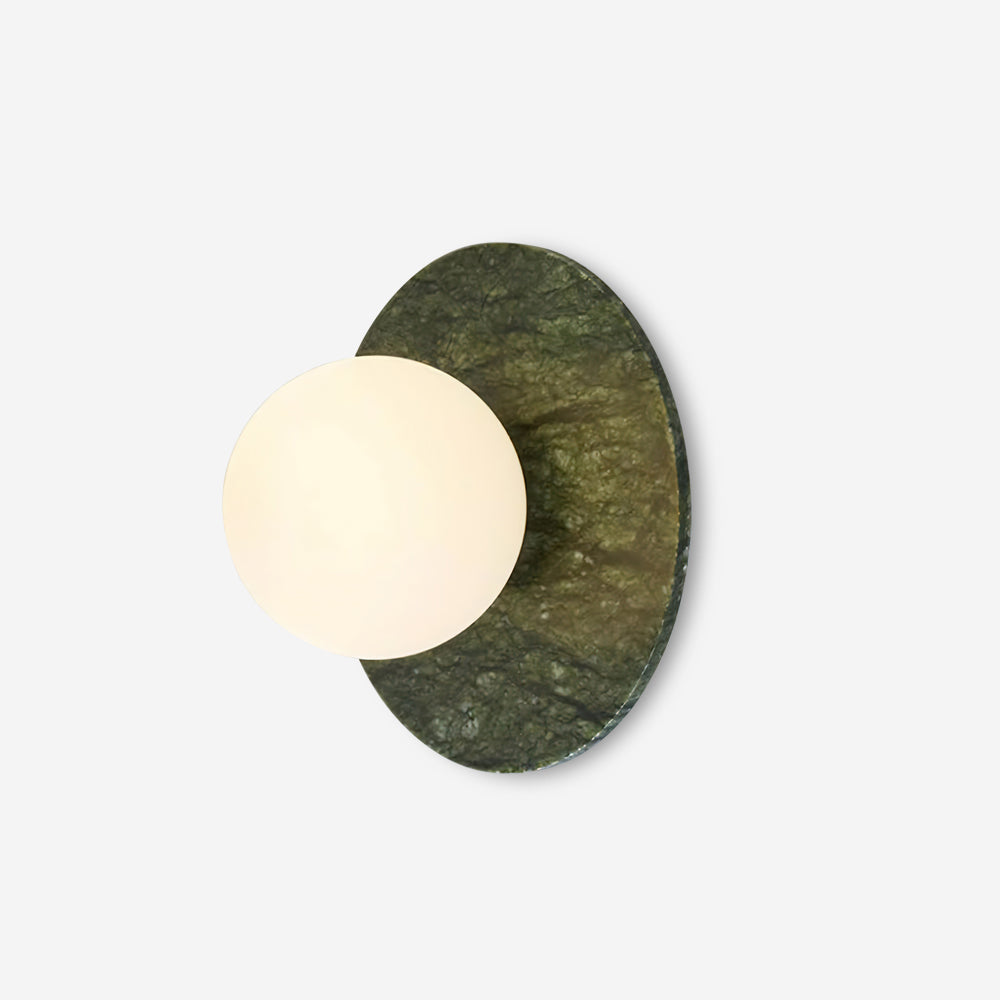Enox Applique Murale Minimaliste à Globe en Marbre