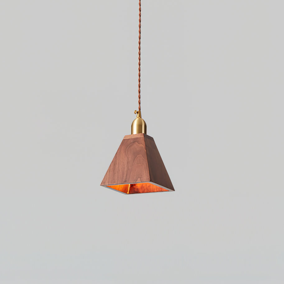 Emberin Suspension en bois de formes assorties en bois massif et laiton