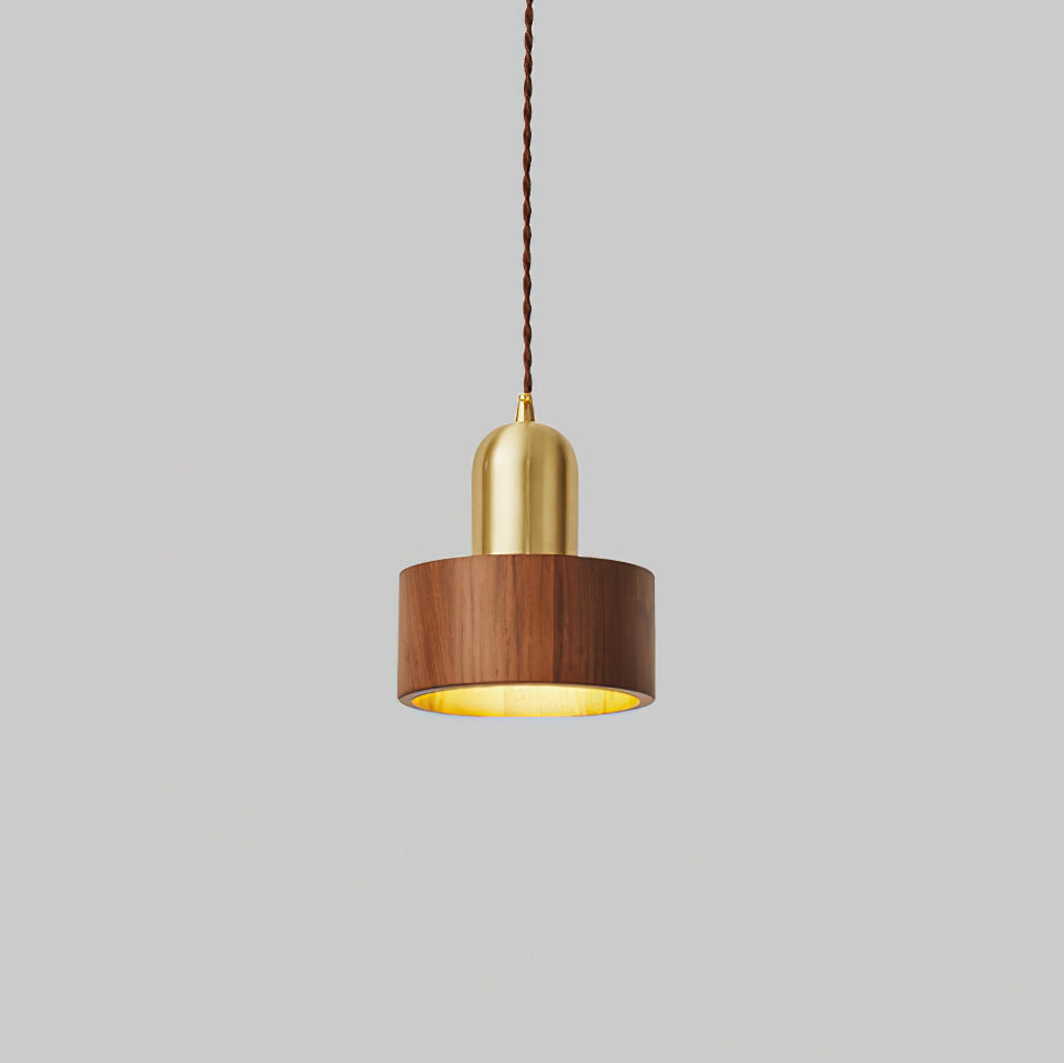 Emberin Suspension en bois de formes assorties en bois massif et laiton