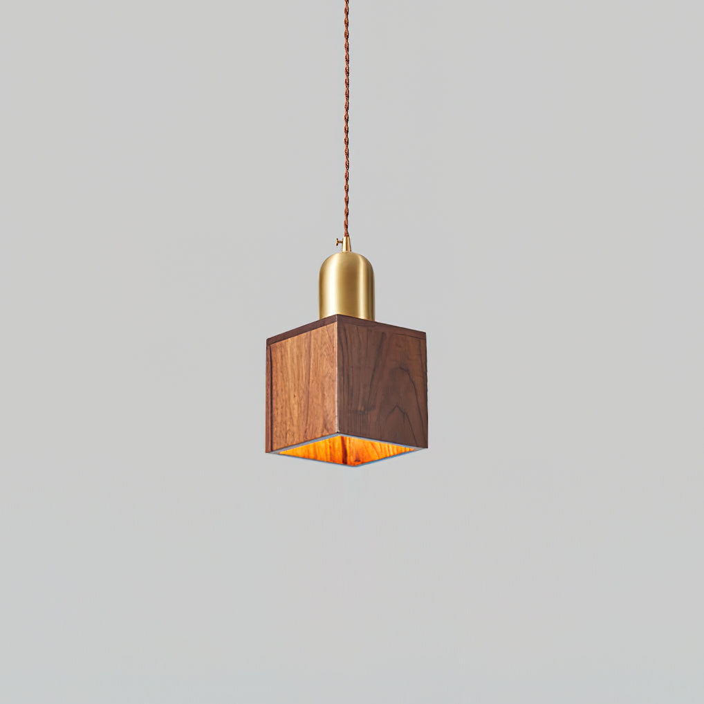 Emberin Suspension en bois de formes assorties en bois massif et laiton