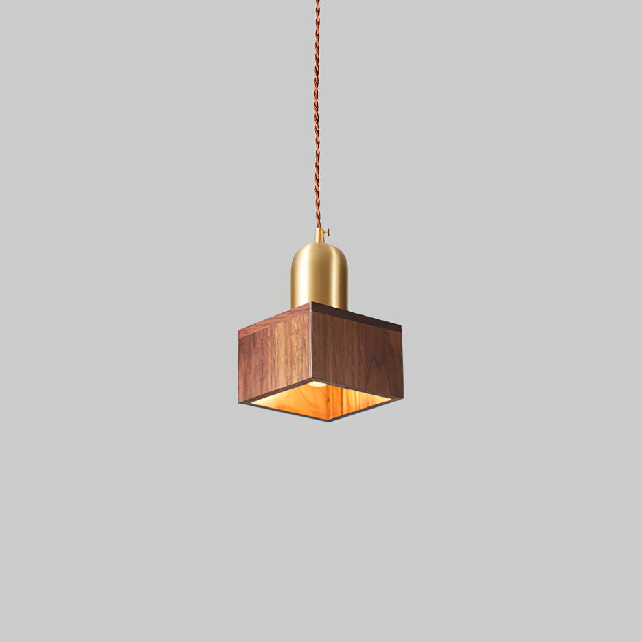 Emberin Suspension en bois de formes assorties en bois massif et laiton