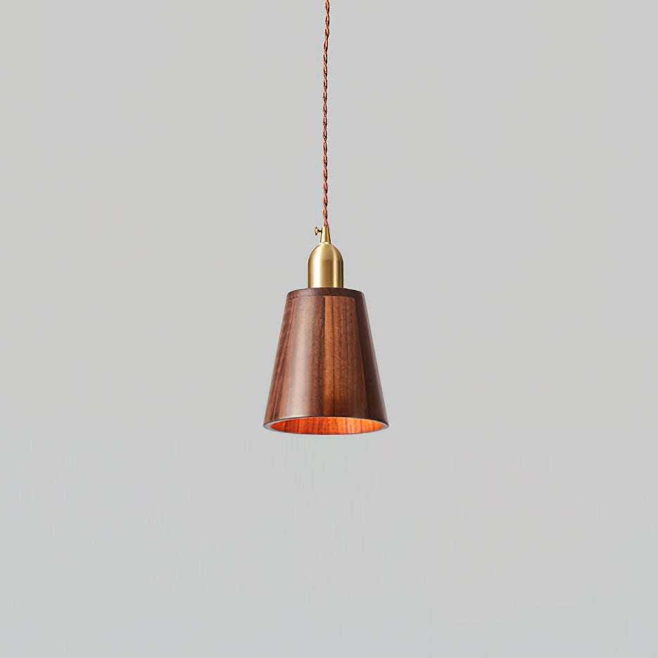 Emberin Suspension en bois de formes assorties en bois massif et laiton