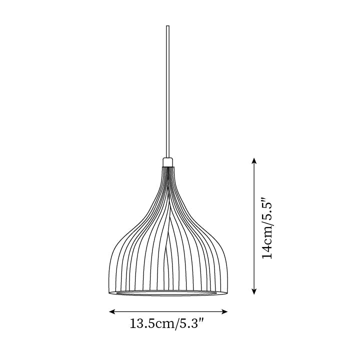 Garay Suspension Plissé Courbe Minimaliste