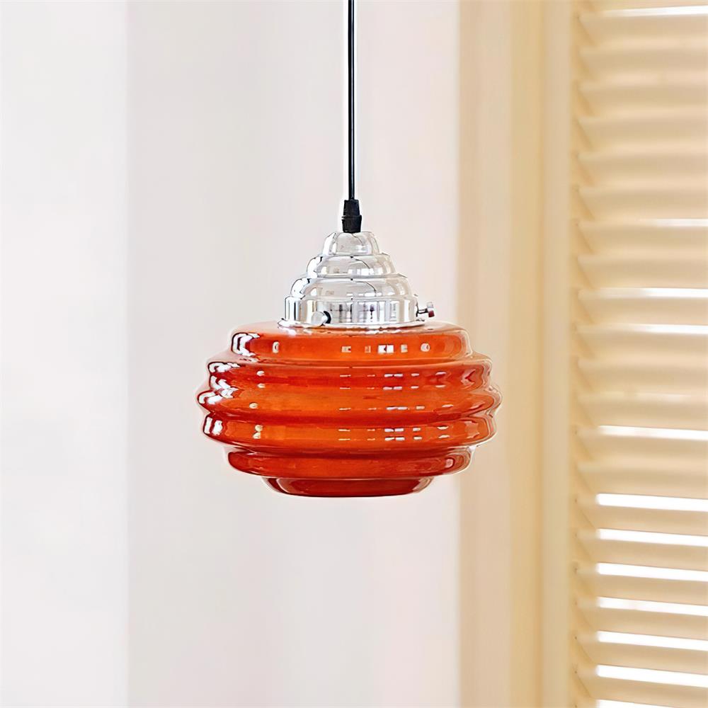 Gelato Lampe Suspension Verre Tourbillonné