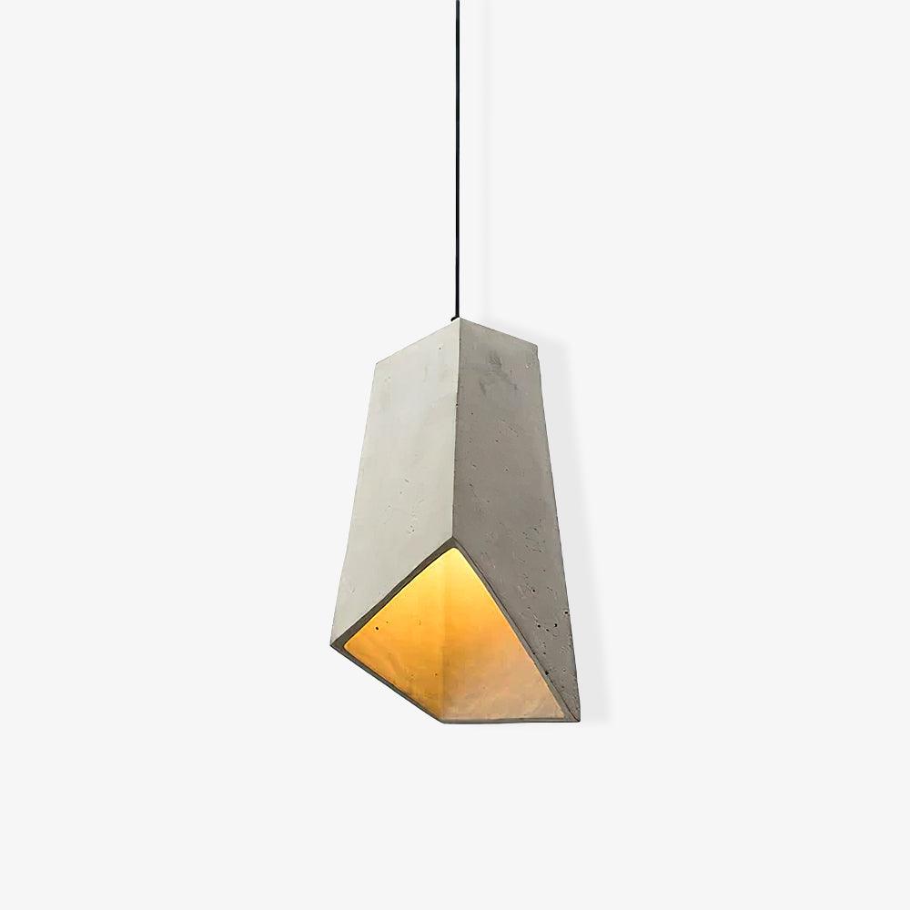 Geo Lampe Suspendue Industrielle en Ciment