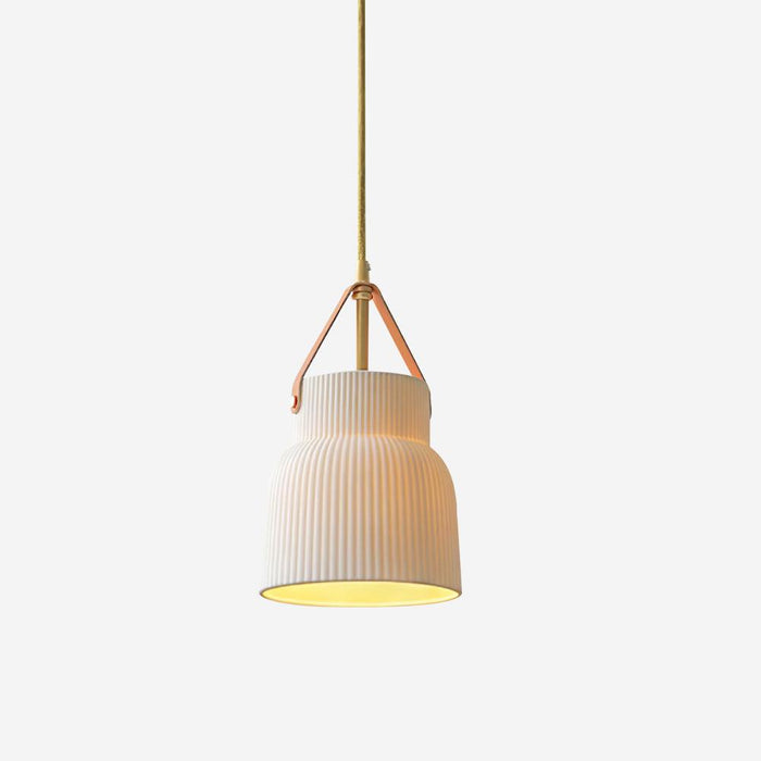 Vega Suspension Céramique Cannelée