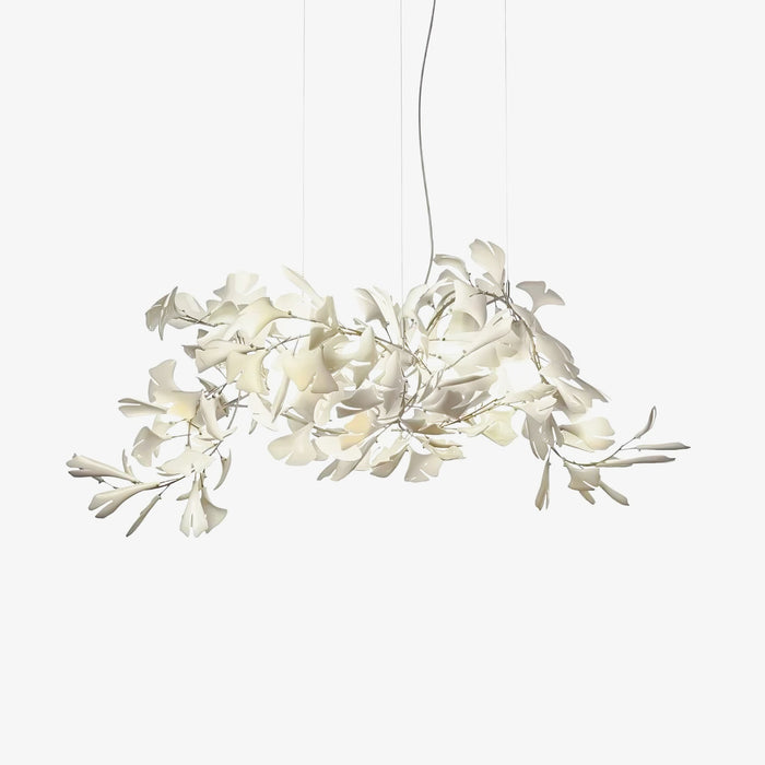 Olivia Lustre en Céramique Feuilles de Ginkgo aux Courbes Organiques