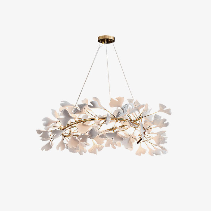 Olivia Suspension de Luxe Moderne à LED, Métal/Céramique, Or, Salon/Salle à Manger