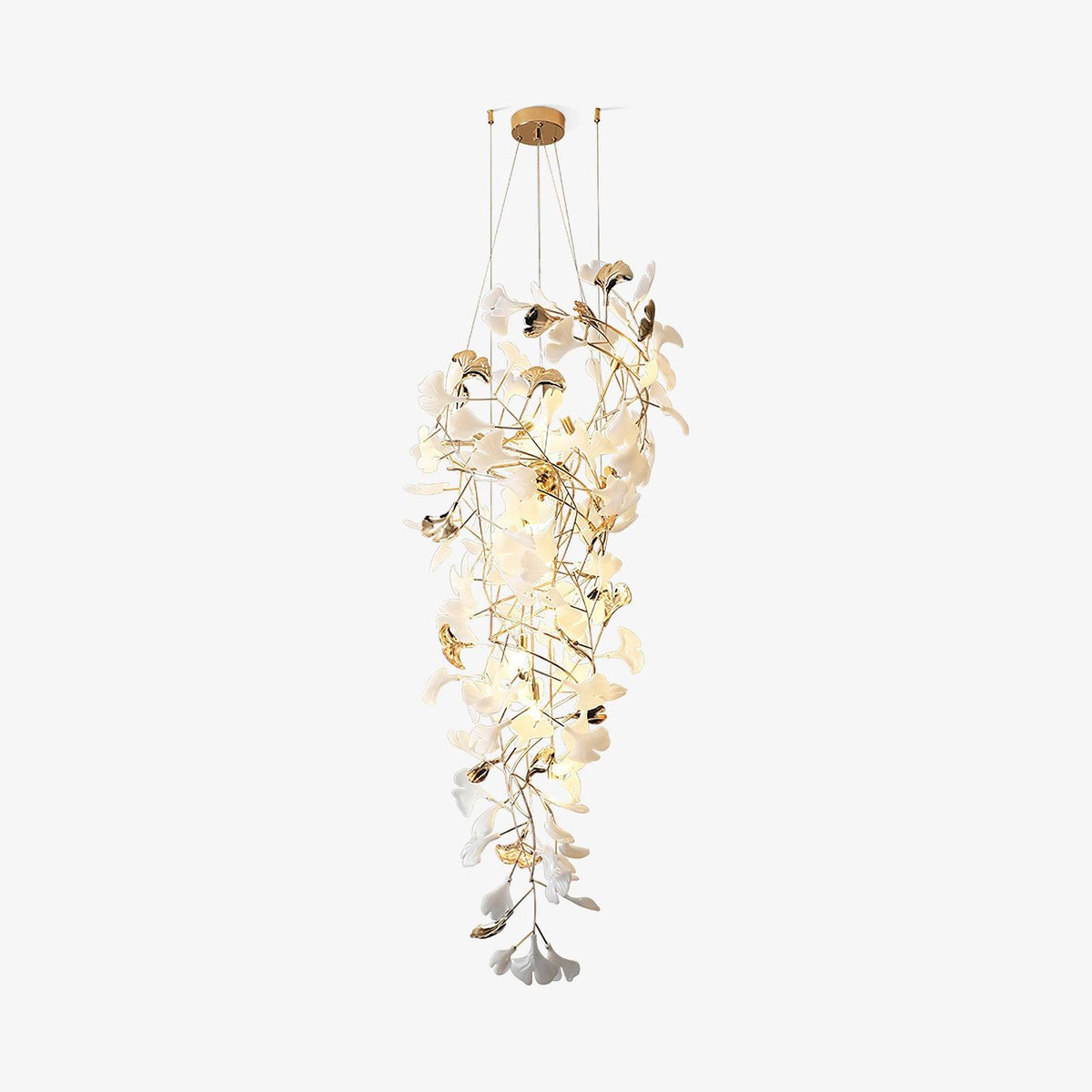 Olivia Céramique Gingko Cascadant Lustre