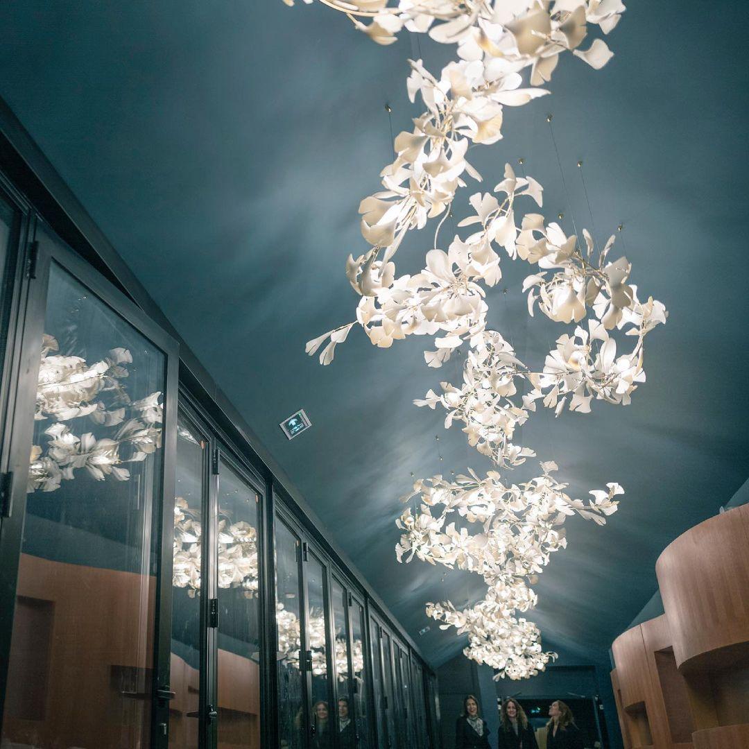 Gingko Lustre G Style Forme Branche Feuille Moderne