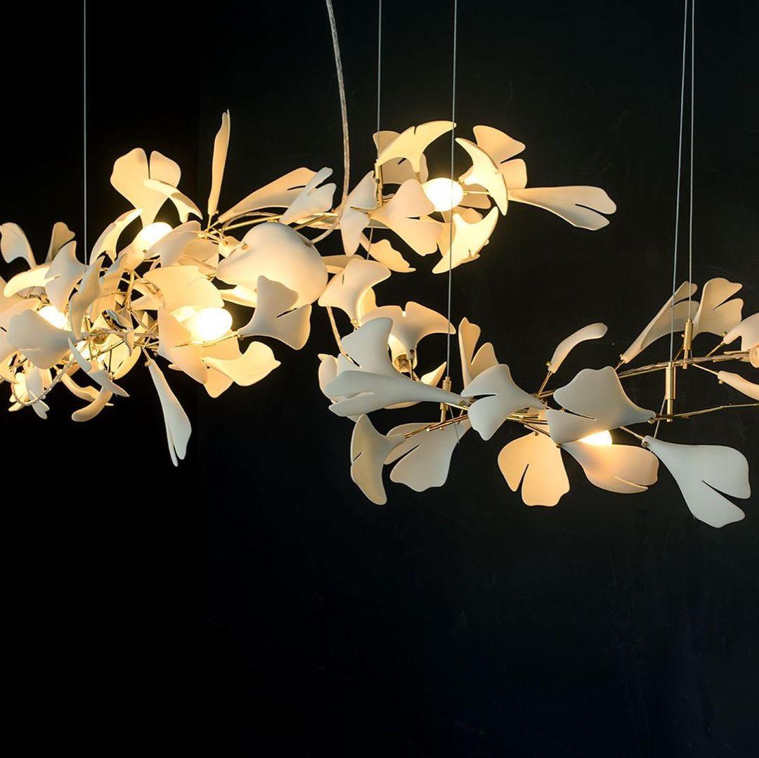 Gingko Lustre G Style Forme Branche Feuille Moderne