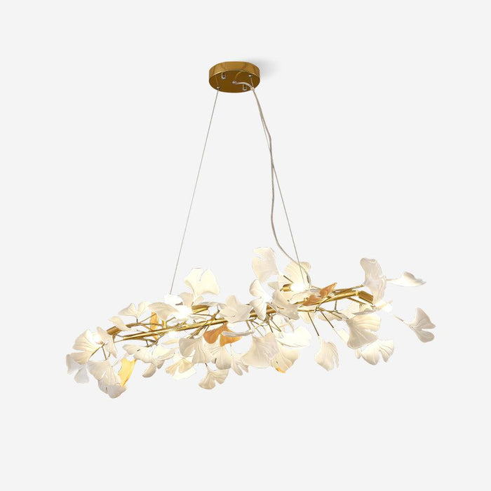 Bloom Lustre Céramique Ginkgo Blanc Or
