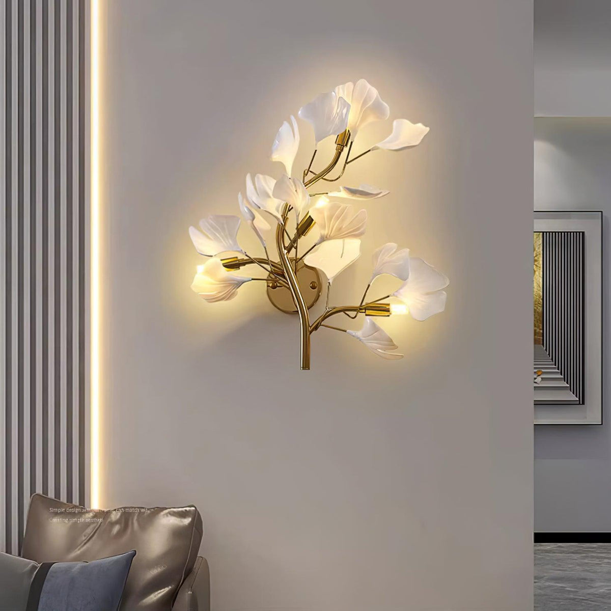 Neiman Applique Murale Ginkgo