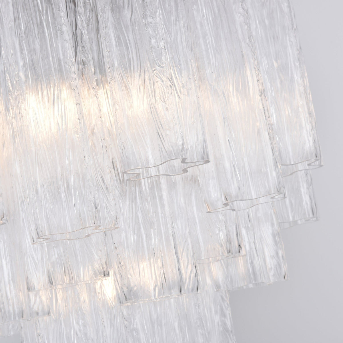 Aurora Lustre en Verre Clair Moderne