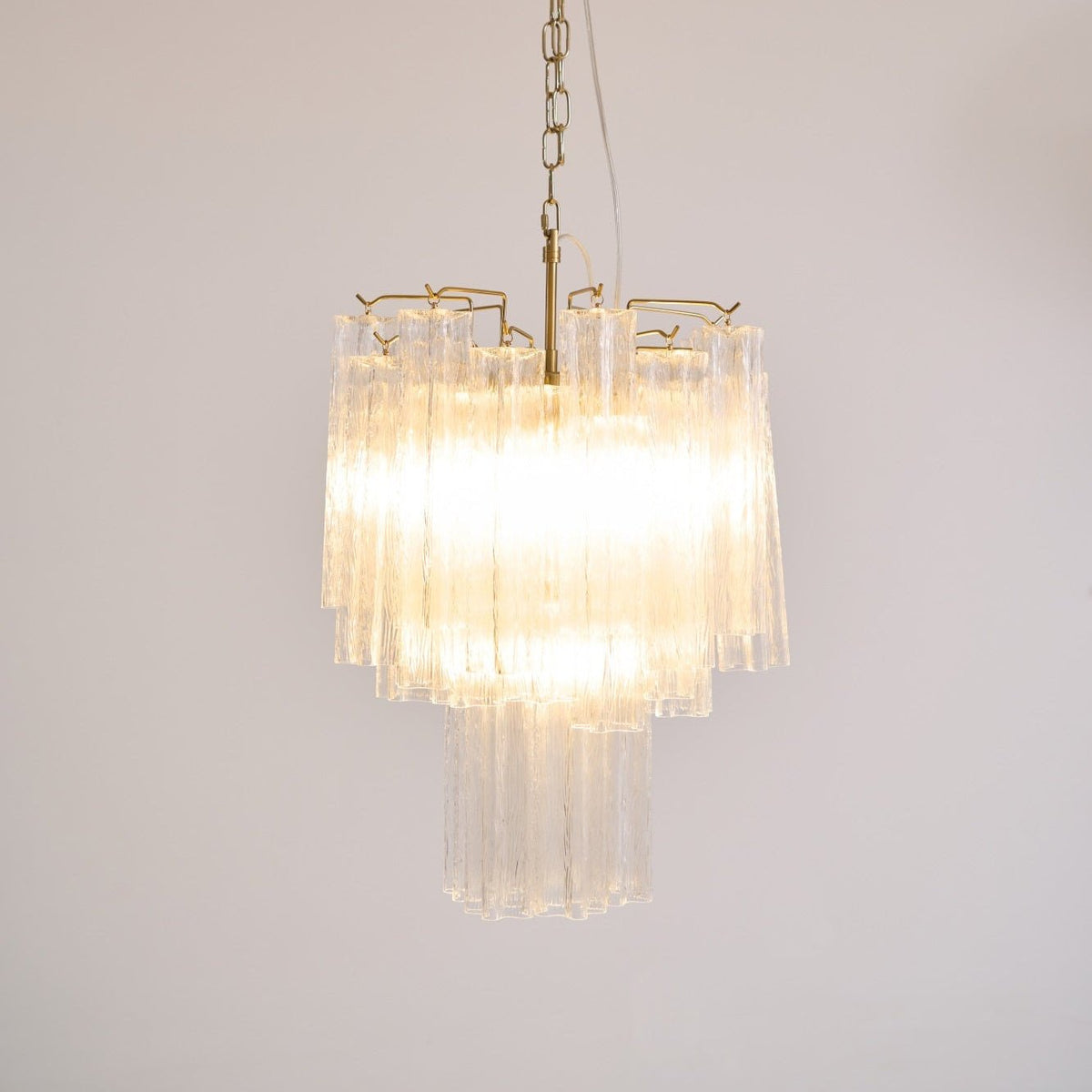 Aurora Lustre en Verre Clair Moderne