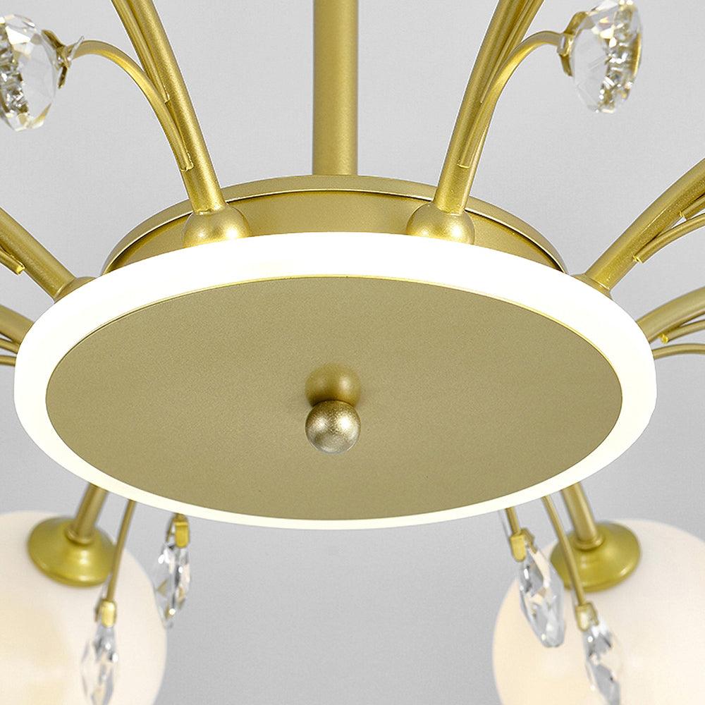 Lustra Suspension en Verre Goutte de Pluie