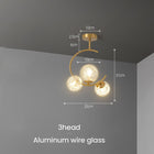 3 Lumières W/ Lampadaire Clair