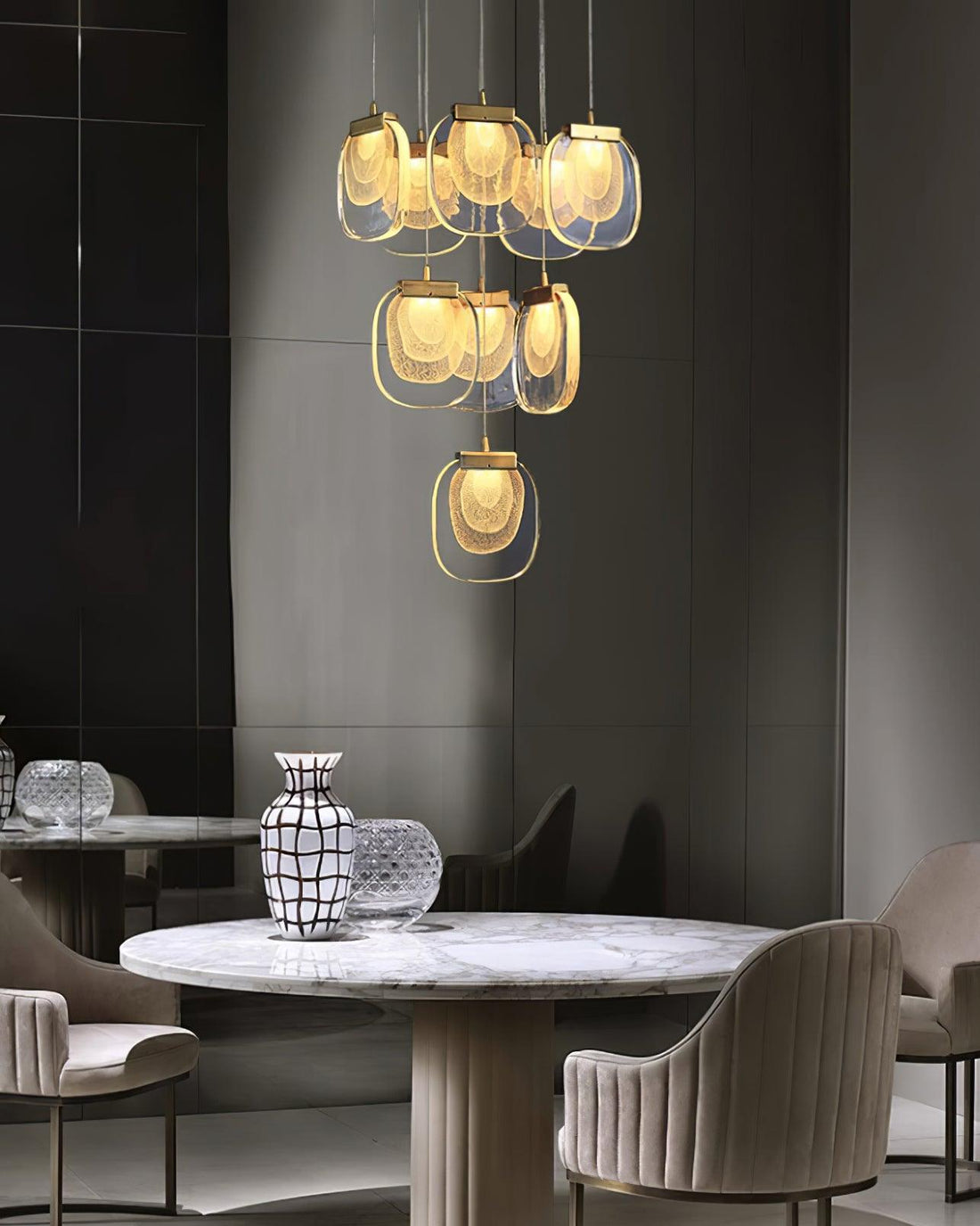 Avesia Suspension minimaliste en verre