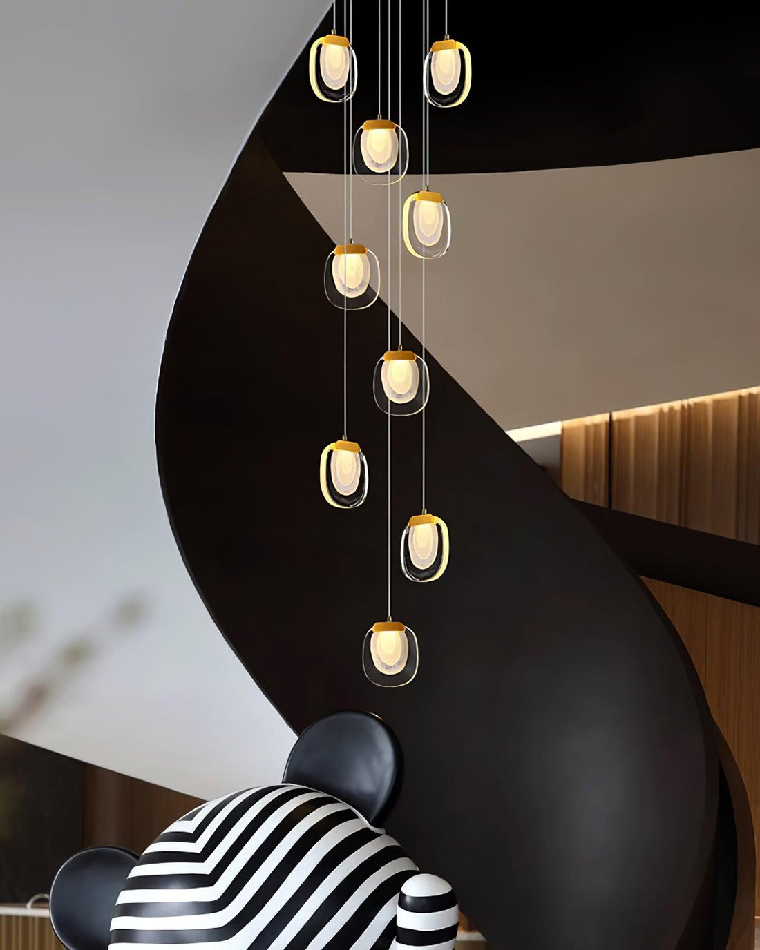 Avesia Suspension minimaliste en verre