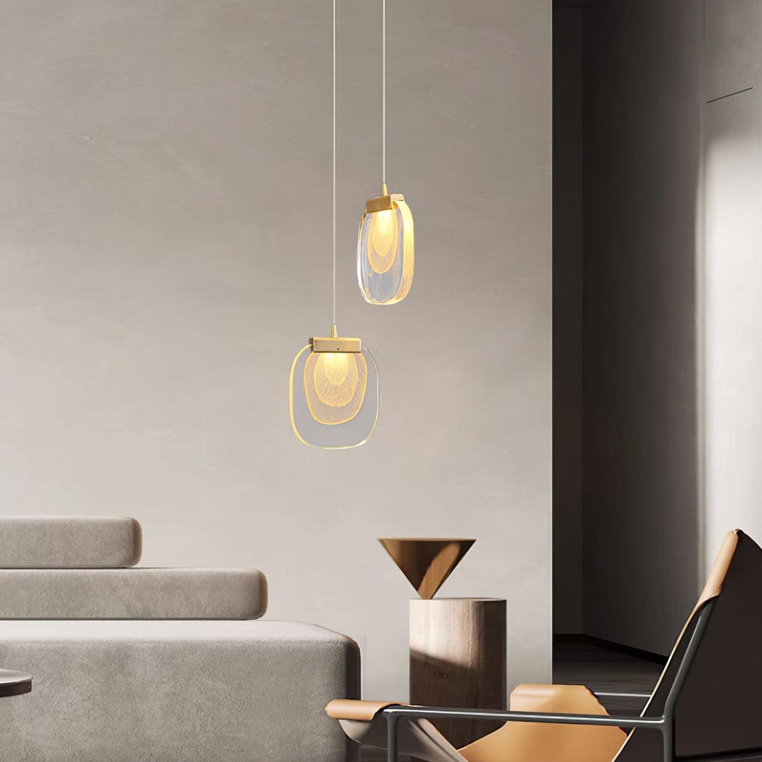 Avesia Suspension minimaliste en verre